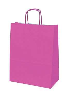 Klika - Draagtas papier fuchsia -afm 18x8x24cm