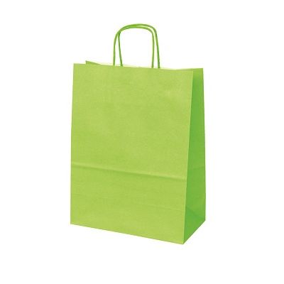 Klika - Tragetasche Papier Limette Abmessungen 32x12x41cm 4 Stück