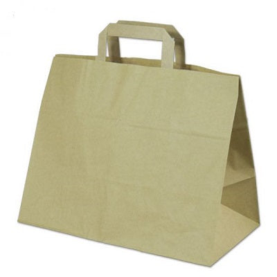 Klika - Draagtassen bruin kraft 32/17x25 250st