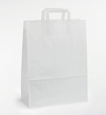 Klika - Draagtassen wit kraft 22/10x28cm 250st