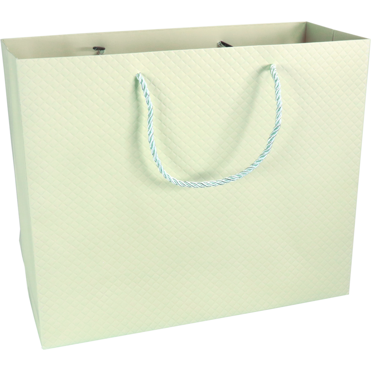 Klika - Tas | Papier | embossed | 31x 12x26cm | draagtas | pastelgroen | 40 stuks