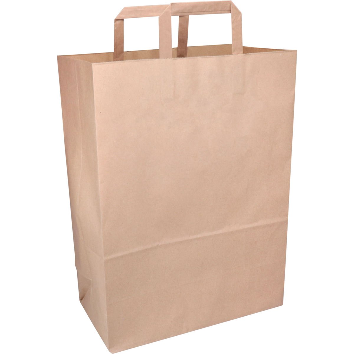 Klika - Tas | Papier | platte handgreep | 32x 16x43cm | draagtas | bruin | 250 stuks