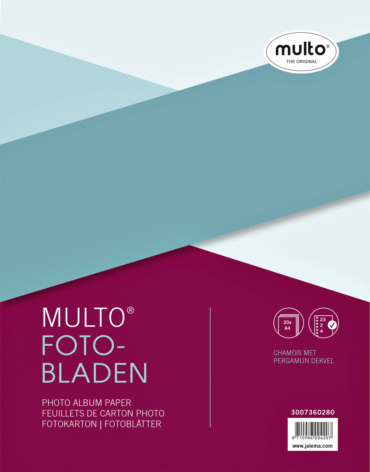 Multo - Fotobladen 23-gaats + dekvel chamois | 5 stuks