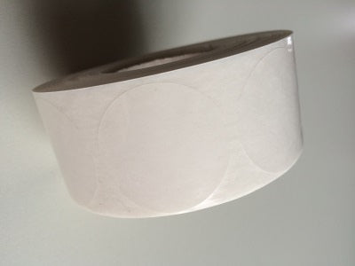 Klika - Etikett 35 mm rund transparent 1000 Stück 12 Stück