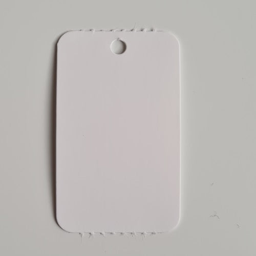 Klika – Hängeetikett auf Rolle 25 x 42 mm, blanko, 2000 Rl, 10 Stück