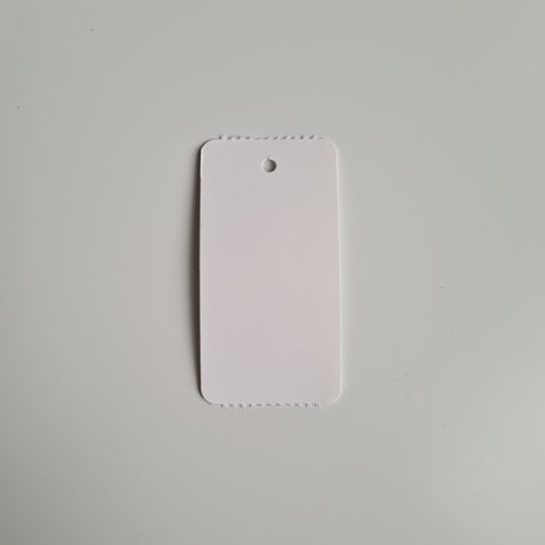 Klika - Hängeetikett auf Rolle 30x58 mm schmal weiß 2000 8 Stück