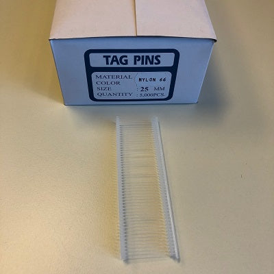 Klika - Nylon-Textilstifte 25 mm Standard 5.000 Stück, 20 Stück