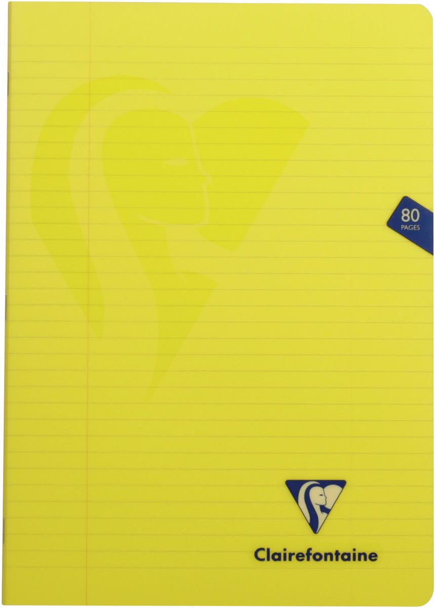 Clairefontaine – Mimesys-Notizbuch für ft A4, 80 Seiten, PP-Einband, liniert, verschiedene Farben