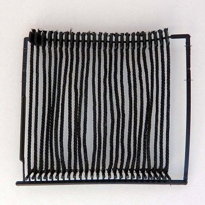 Klika - Textilnadelschnur 50mm schwarz 2500 Stück 3 Stück