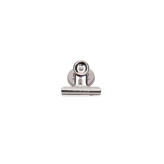 Maul - Büroklammer Bulldog mit Magnet 40mm silber 2 Stück