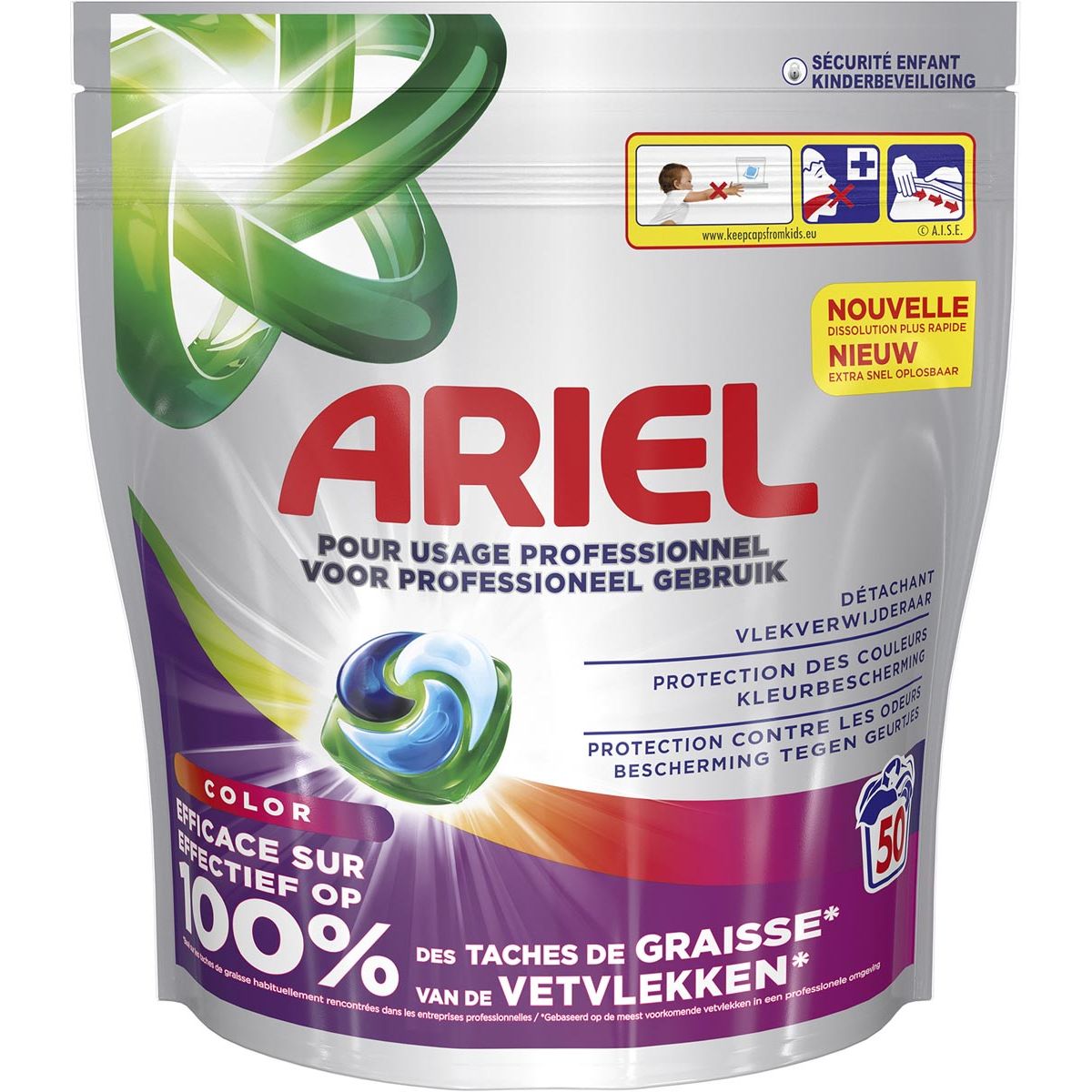 Ariel - Pro pods wascapsules, Color, pak van 50 stuks