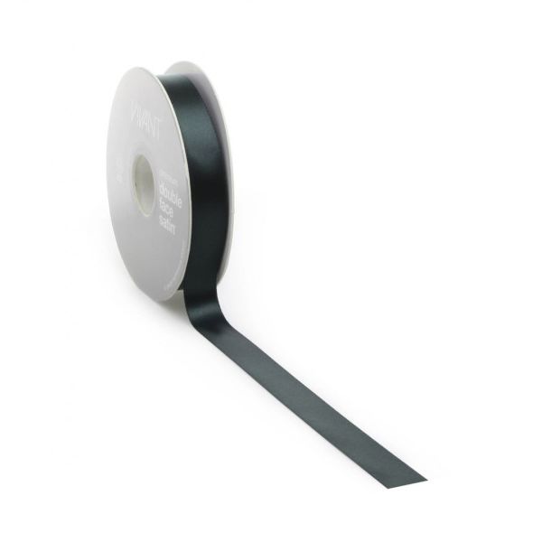 Satinband PREMIUM Double Face 16 mm x 25 Meter dunkelgrün