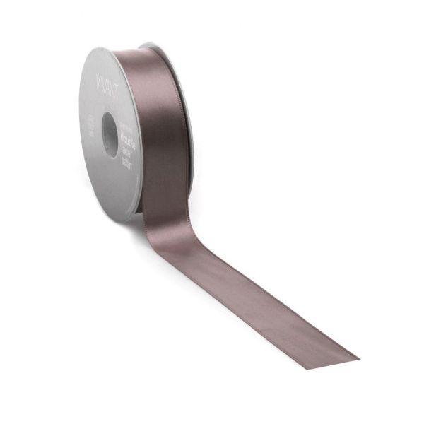 Satinband PREMIUM Double Face 25 mm x 25 Meter dunkelrosa