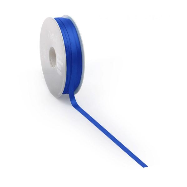 Satinband PREMIUM Double Face 25mm x 25 Meter blau