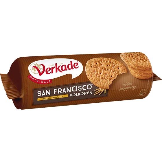 Verkade - San Francisco koekjes volkoren, pak van 261 g