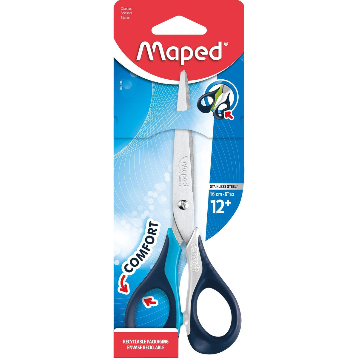 Maped - Schere Sensoft 16cm sortiert