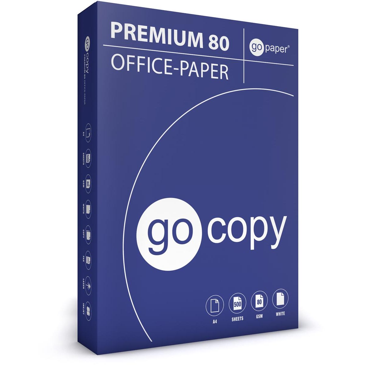 Weiße Box – Kopierpapier ft A4, 80 g, 160 CIE, Packung mit 500 Blatt