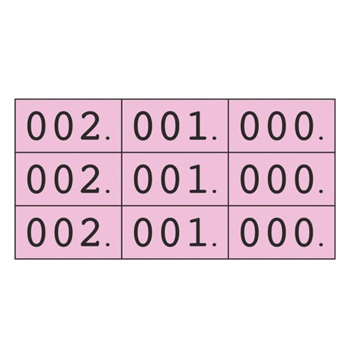 Klika - Schoen-gelijkheidsnr roze 3x nr 000-999