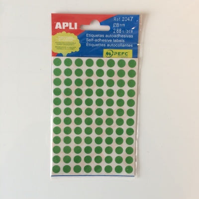 Klika - mapje permanent 8mm rond groen 288x