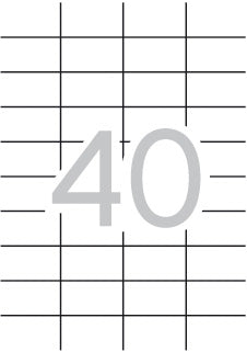 Klika - laser A4 etiketten 52,5x29,7 4000