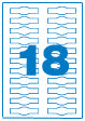 Klika - Laser A4 Creme 70x20mm 20 Blatt 8 Stück