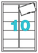Klika - Visitenkarten 89x51mm 10 Blatt à 10 Stk. 9 Stück