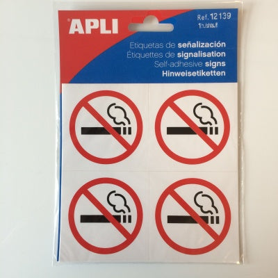 Klika - Pictogram Roken verboden, 4 stuks klein