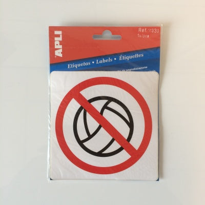 Klika - Pictogram Verboden te spelen met bal
