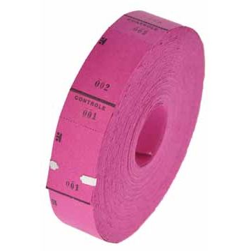 Klika - Ticketrol fuchsia-roze 30x65mm 1000 stuk