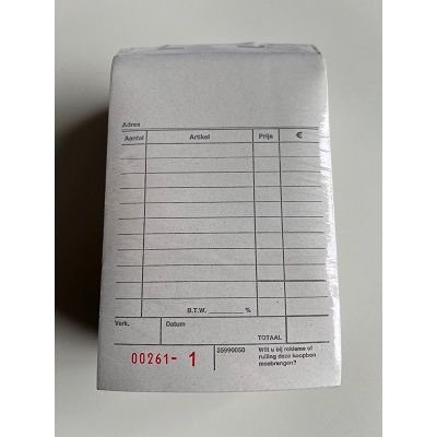Klika - Quittungsbuch neutral bedruckt 10x15 cm 160 Stück