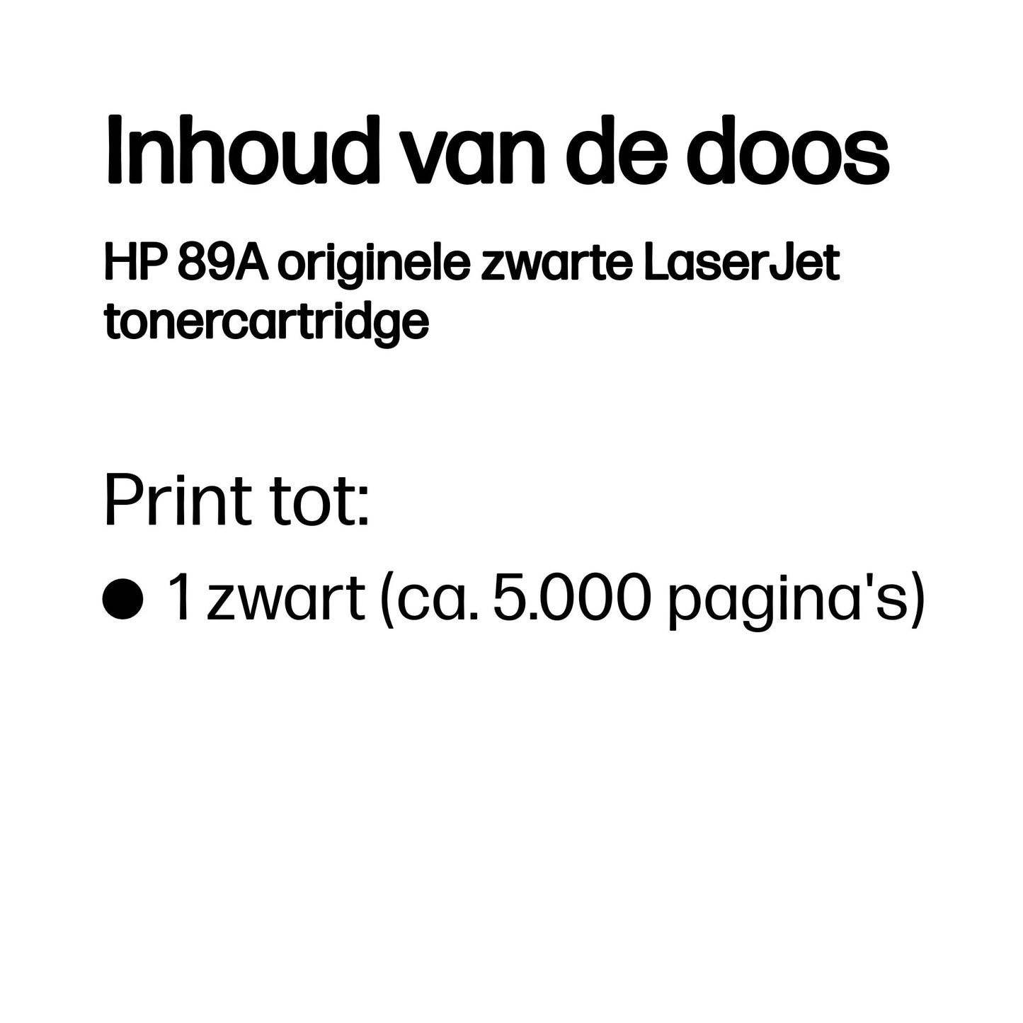 HP - Tonerkartusche cf289a 89a schwarz