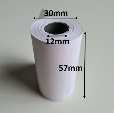 Klika - Thermorolle 57x30x10 mm weiß BPA-frei 160 Stück