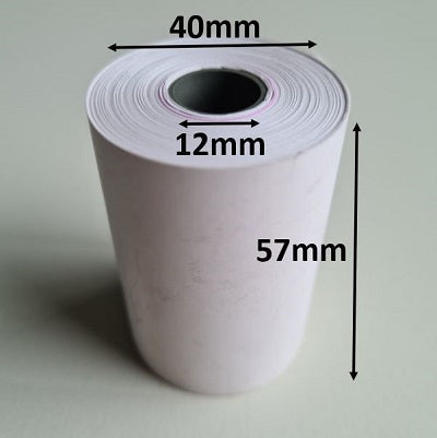 Klika - Thermorolle 57x40x12 mm weiß BPA-frei 200 Stück
