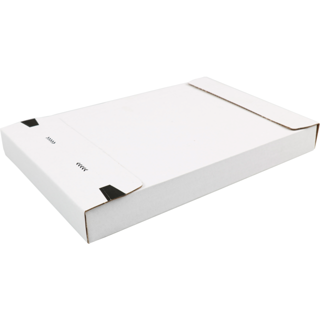 SendProof® - Briefkasten 260x170x28mm E Welle Weiß 25 Stück