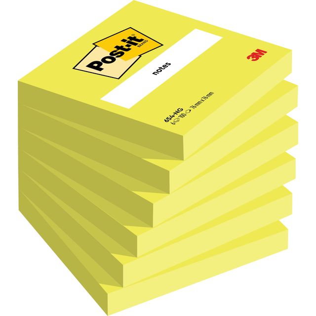 Post-it - Notizblock 654 76x76mm neongrün 100 Blatt