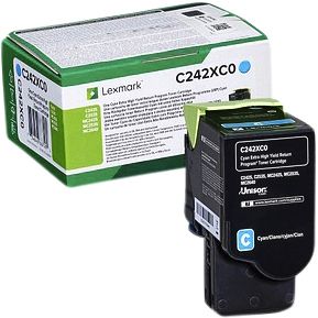 Lexmark - Tonerkartusche c242xc0 blau