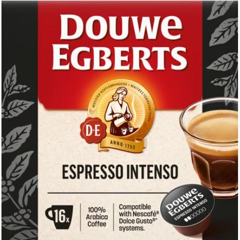 Douwe Egberts - koffiecapsules Espresso Intenso, pak van 16 stuks