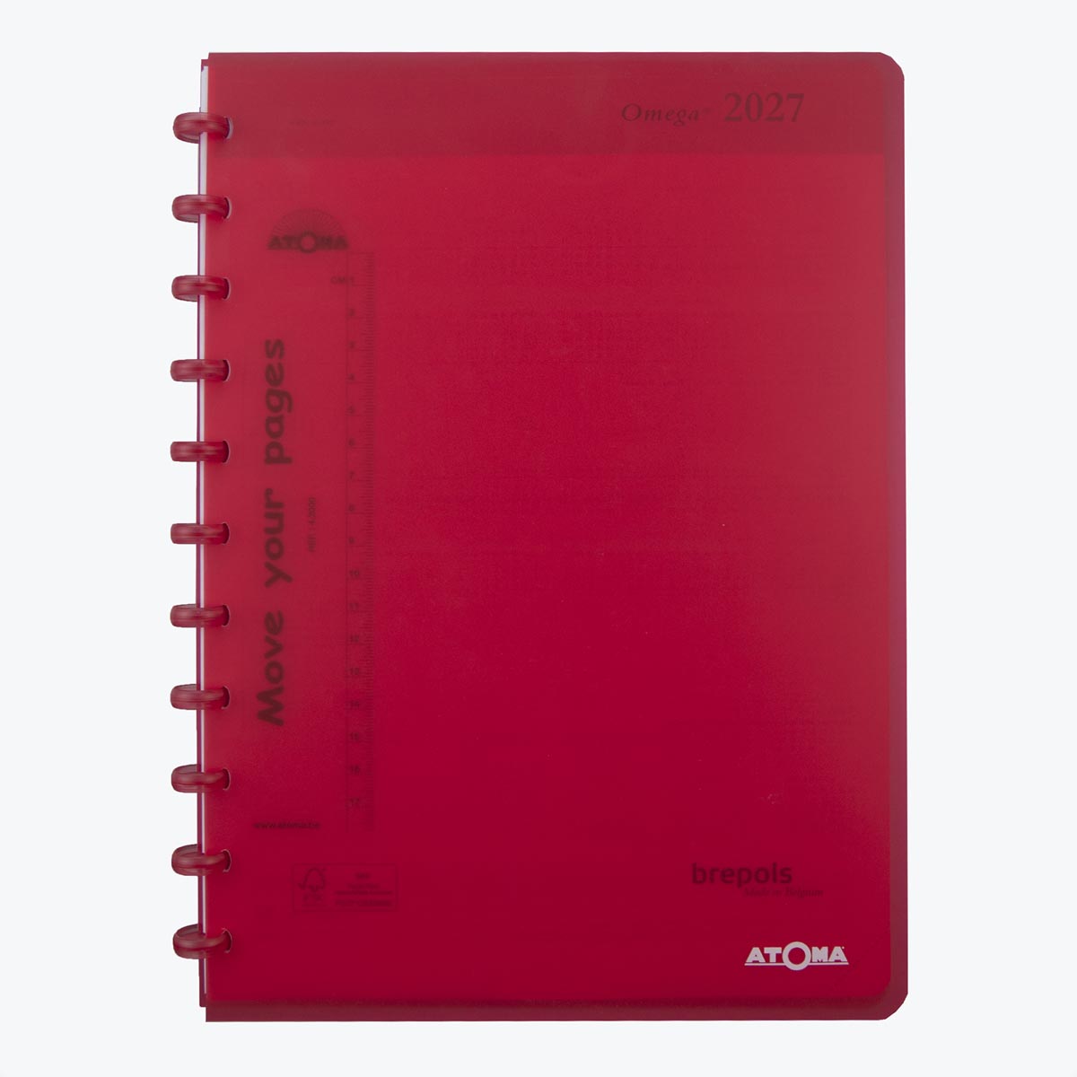 Atoma – Agenda, ft A4, weißes Papier, 128 Seiten, 1 Woche auf 2 Seiten, 2026