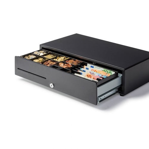 Klika - Geldlade breed 50cm zwart 24V 1A ondiep