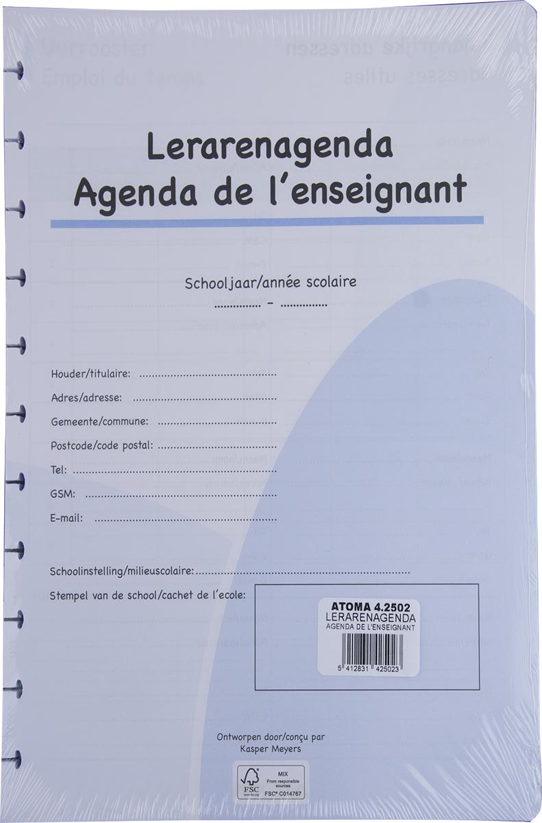 Atoma - Füllung für Lehrertagebuch, A4