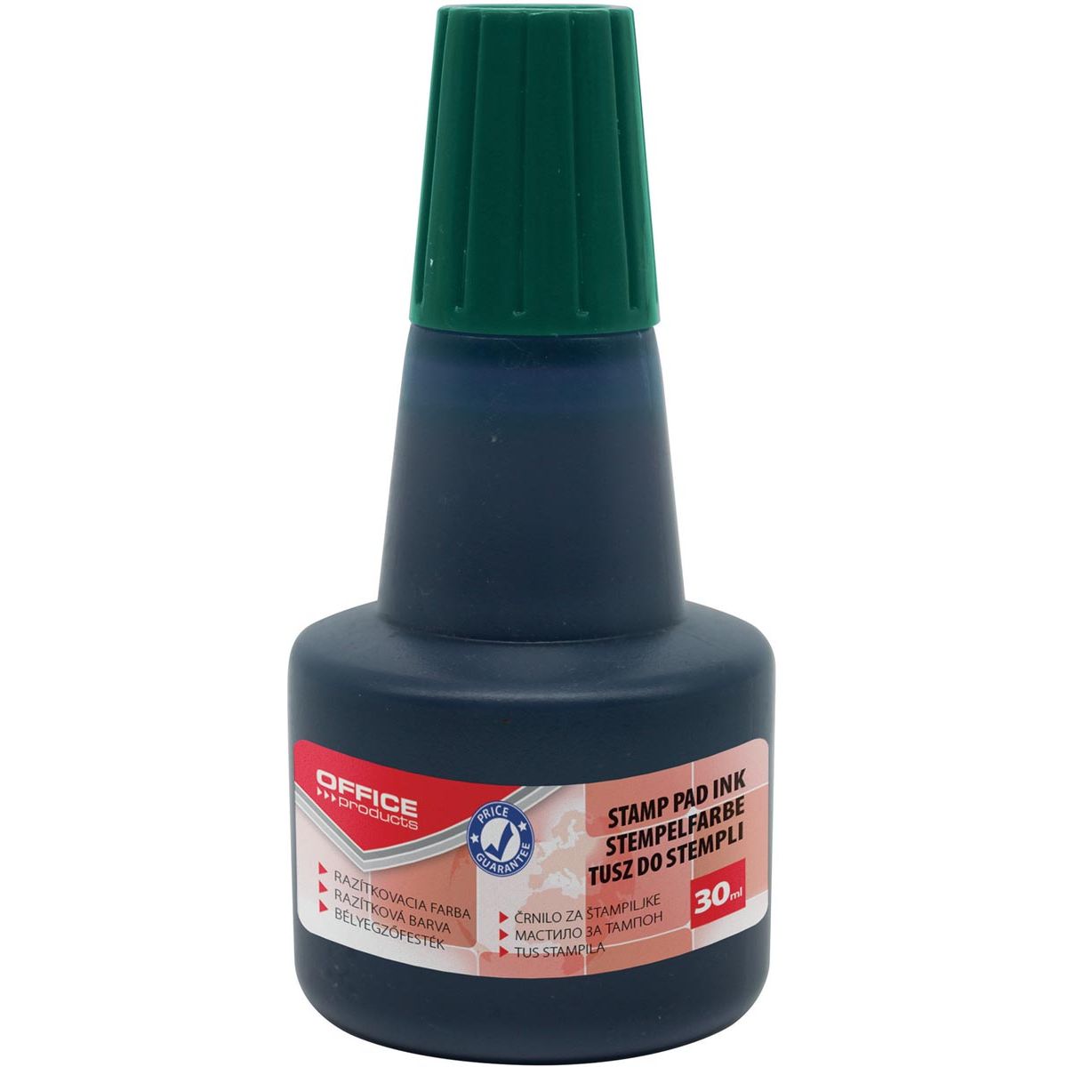 OFFICE products - stempelinkt, zonder olie, 30 ml, groen