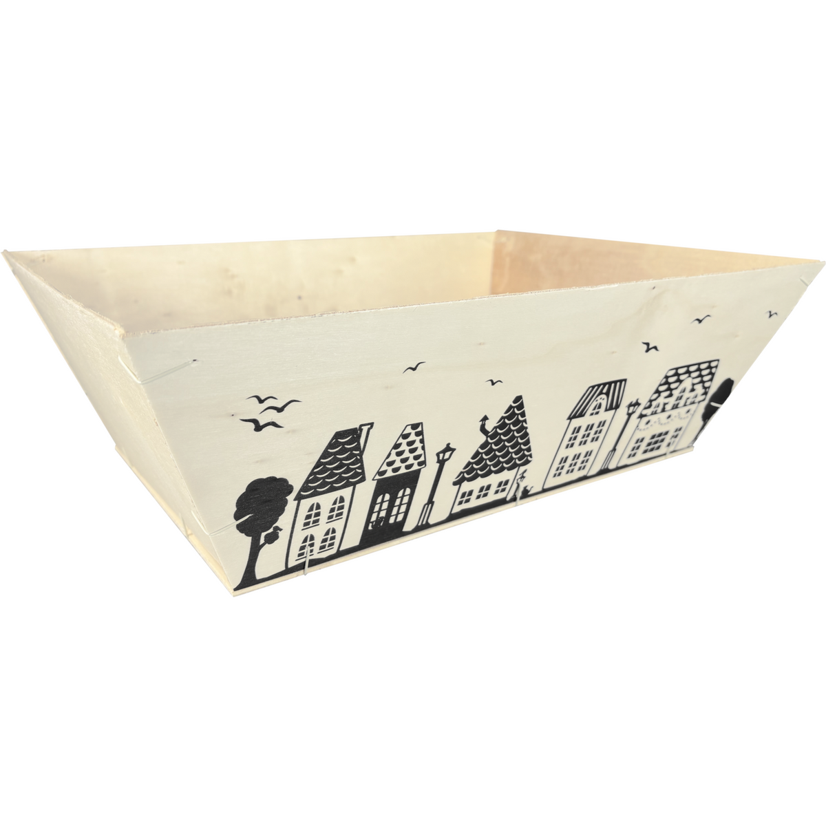 Klika - Mand | hout | 42.5x30x13.5cm | vierkant | naturel | 25 stuks