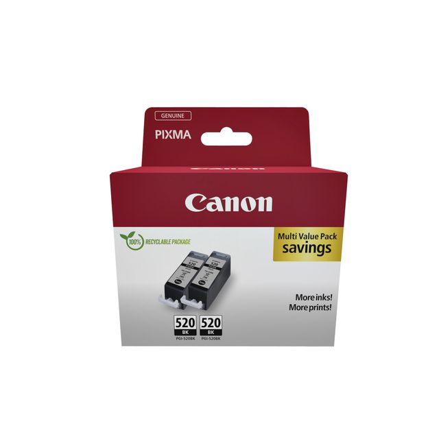 Canon - Tintenpatrone PGI-520 schwarz 2x