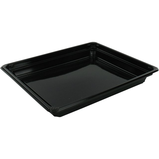 Klika - Bak | Recyceltes PET | Sushi-Tablett | 171x143x22mm | schwarz | 600 Stück