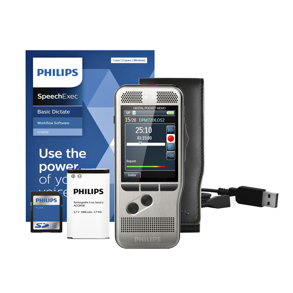 Philips - Diktiergerät PocketMemo DPM7200