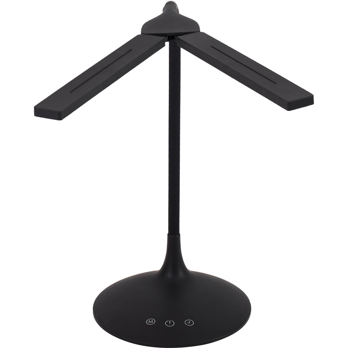 Alba - LED kabellose LED-Schreibtischleuchte Twin, schwarz