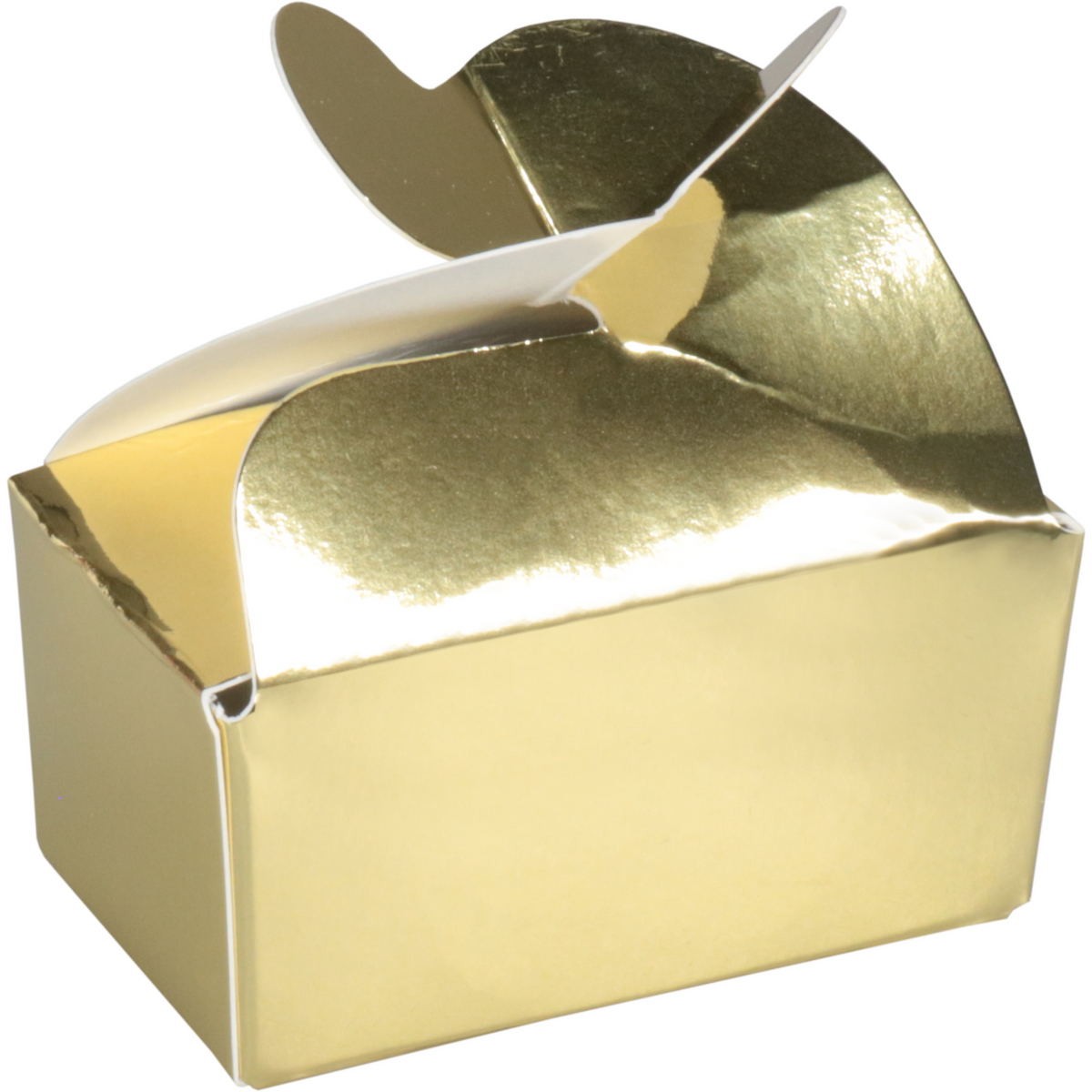 Depa - Ballotin | vlinderballotin | karton + PP | 2 bonbons | 67x39x32mm | goud/wit | 600 stuks