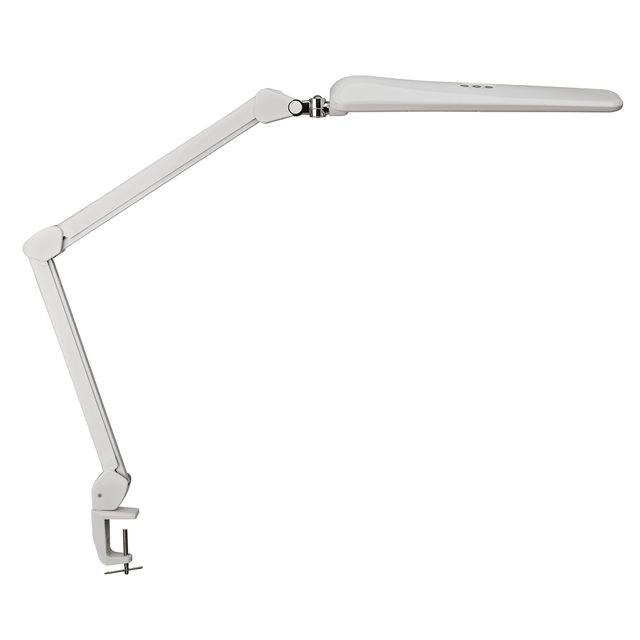 MAUL - Arbeitsplatzleuchte Craft LED Tischklemme dimmbar weiß