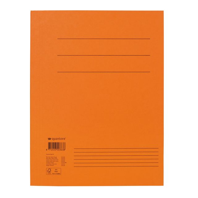 Quantore - Aktenordner A4 300gr orange | 10 Stück