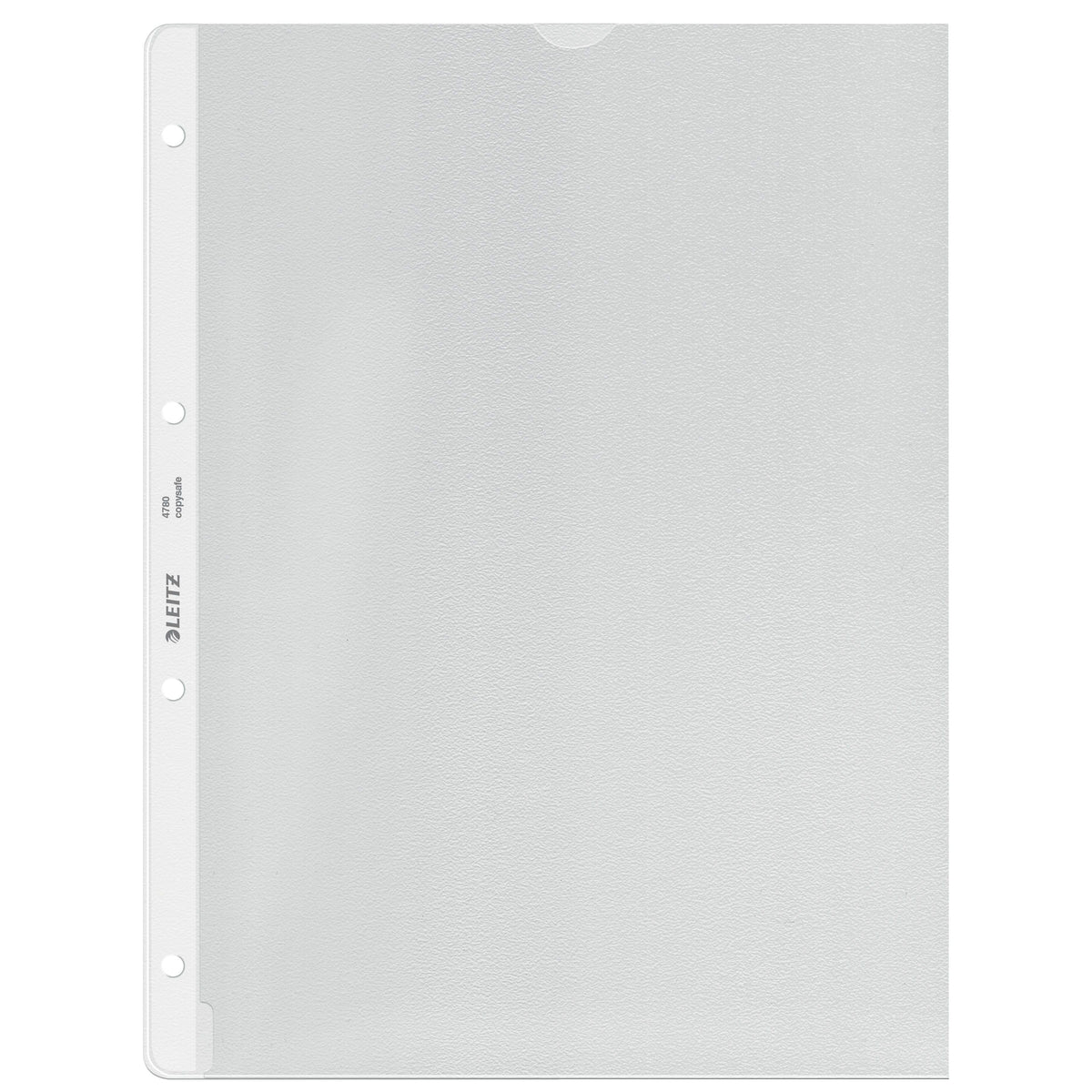 Leitz - Präsentationstasche mit Aussparung, kopiersicher, 0,13 mm PP, A4, transparent, 100 Stück